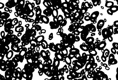 Black and white vector backdrop with dots. Blurred decorative design in abstract style with bubbles. Completely new template for your brand book.