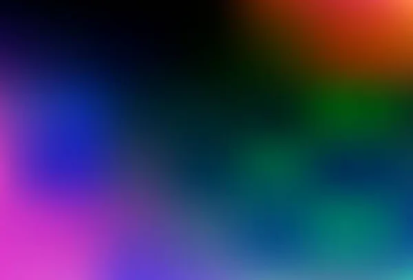 Dark Multicolor Rainbow Vector Abstract Blurred Template Completely New Color — Vetor de Stock