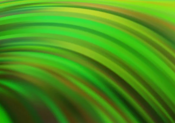 Hellgrüne Vektorschablone Mit Gebogenen Bändern — Stockvektor