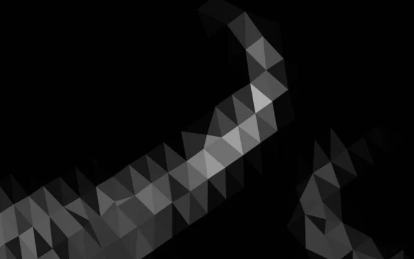 Dark Silver Couverture Mosaïque Triangle Vectoriel Gris — Image vectorielle