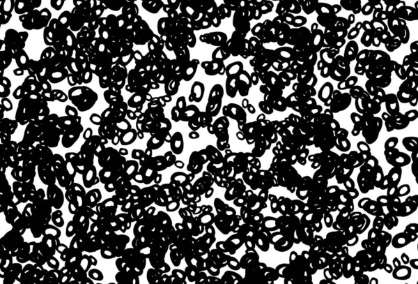 Cubierta Vectorial Blanco Negro Con Manchas Ilustración Abstracta Con Burbujas — Vector de stock