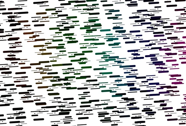 Açık renkli, renkli çizgileri olan Gökkuşağı vektör dokusu. Soyut şablondaki çizgilerle dekoratif parlak çizimler. Reklamınız, posteriniz, afişiniz için en iyi tasarım.