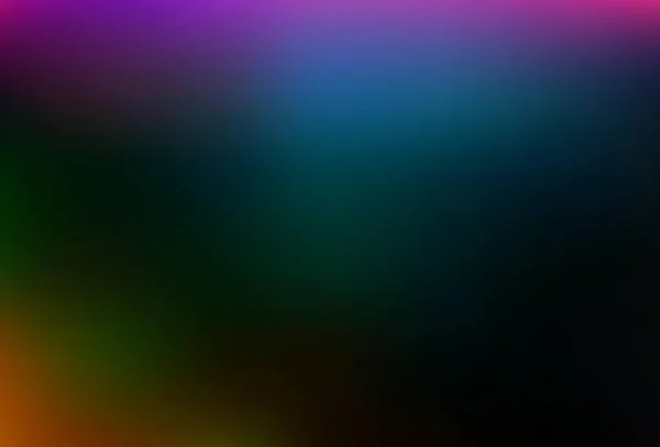 Dark Multicolor Rainbow Vector Blurred Colored Template Creative Illustration Halftone — Stock Vector