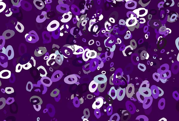 Светло Фиолетовый Векторный Фон Пузырями Размытый Декоративный Дизайн Абстрактном Стиле — стоковый вектор