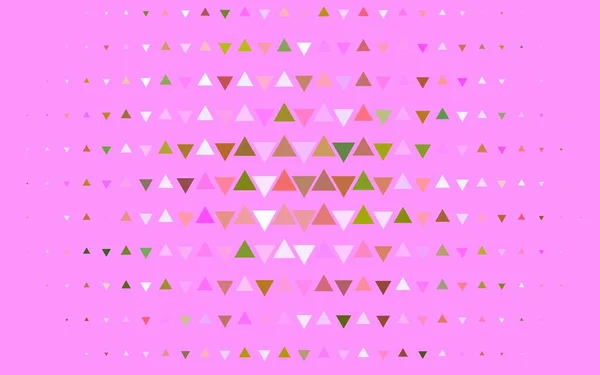 Light Multicolor Rainbow Vector Background Triangles — Stock Vector