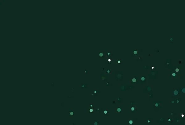 Patrón Vectorial Verde Claro Con Esferas Ilustración Abstracta Con Burbujas — Archivo Imágenes Vectoriales