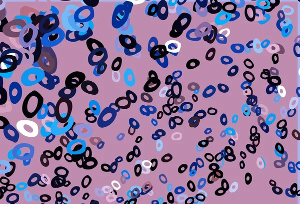 Dark Pink Blue Vector Backdrop Dots Illustration Set Shining Colorful —  Vetores de Stock