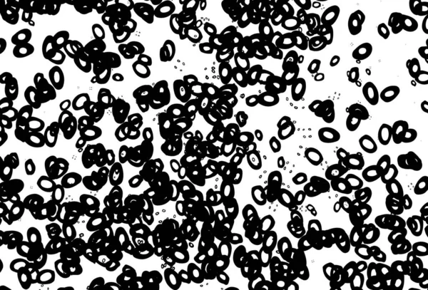 Черно Белый Векторный Фон Точками Красивая Цветная Иллюстрация Размытыми Кругами — стоковый вектор