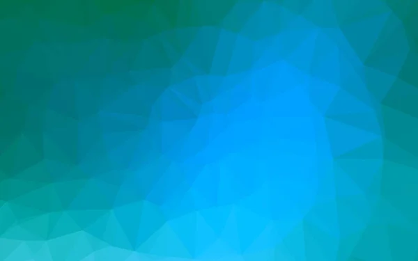 Azzurro Modello Triangolo Sfocato Vettore Verde — Vettoriale Stock