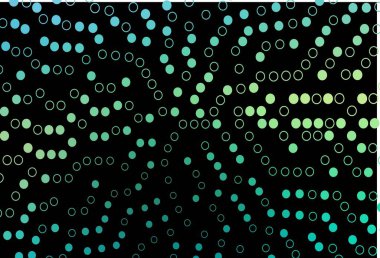Dark Green, Yellow vector background with bubbles. Beautiful colored illustration with blurred circles in nature style. Template for your brand book.