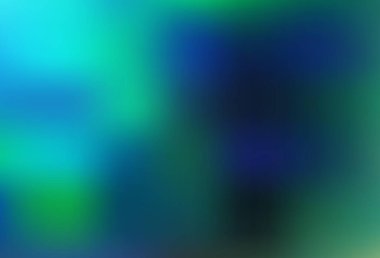 Dark Blue, Green vector abstract blurred template. Modern abstract illustration with gradient. Template for any brand book.