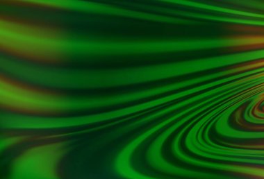 Light Green vector template with bent lines. A sample with blurred bubble shapes. A new texture for your  ad, booklets, leaflets.