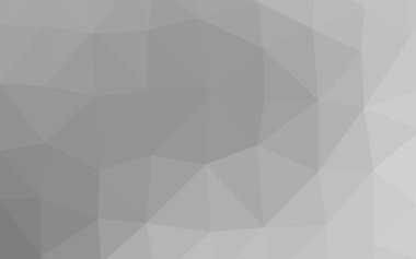 Açık Gümüş, gri vektör üçgen mozaik şablon.