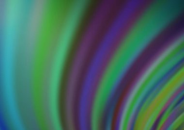 Bükülmüş çizgileri olan Açık Yeşil vektör şablonu.