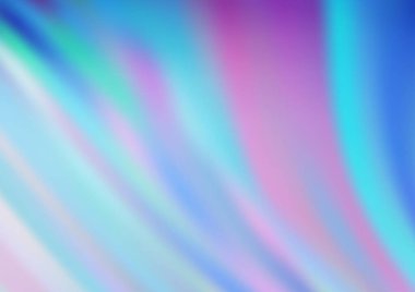 Bükülmüş kurdeleli hafif BLUE vektör şablonu.