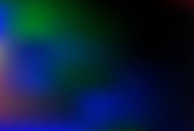Dark Multicolor, Rainbow vector blurred shine abstract template. An elegant bright illustration with gradient. Sample for your creative designs.