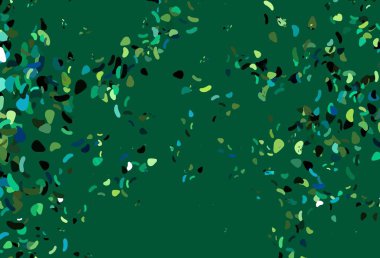 Açık yeşil, soyut formlu sarı vektör arkaplan. Renkli rastgele şekillerle modern soyut illüstrasyon. Bir cep telefonu için arka plan.