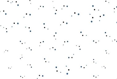 Daireleri, çizgileri, dikdörtgenleri olan hafif BLUE vektör düzeni. Renkli noktaları, çizgileri, küpleri olan soyut çizimler. Reklamınız, posteriniz, afişiniz için en iyi tasarım.