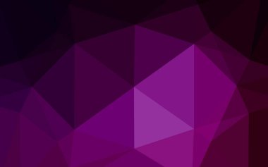 Dark Purple vector shining hexagonal pattern.