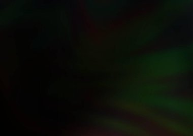 Koyu yeşil vektör parlak bokeh deseni.