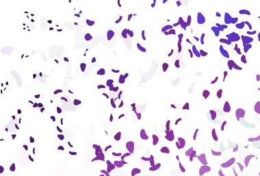 Memphis şekilli hafif Mor vektör şablonu. Soyut gradyan şekilli basit renkli çizimler. Kartvizitiniz için modern tasarım.