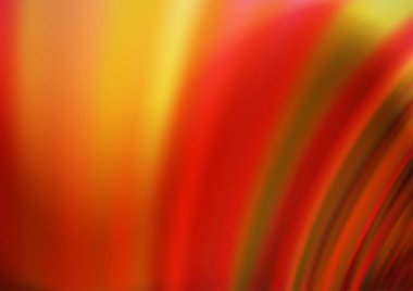 Açık Kırmızı, kıvrık kurdeleli sarı vektör şablonu.