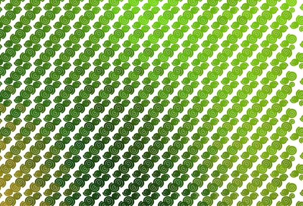 Modello Vettoriale Verde Chiaro Con Linee Curve Illustrazione Geometrica Stile — Vettoriale Stock