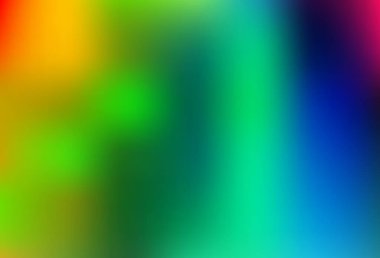 Light Multicolor, Rainbow vector blurred and colored template. A vague abstract illustration with gradient. Design for your web site.