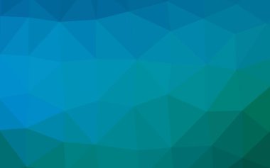 Açık Mavi, Yeşil vektör çokgen desen.