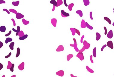 Memphis şekilli açık pembe vektör şablonu. Soyut tarzda rengarenk gradyan şekilleri olan bir resim. Web siteniz için basit tasarım.