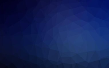 Koyu mavi vektör soyut çokgen dokusu.