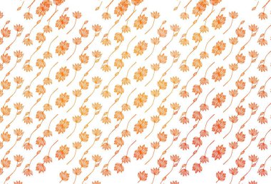 Light Orange vector doodle pattern. Modern geometrical abstract illustration with leaves. New template for your business design.