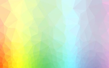 Açık Çokrenkli, Gökkuşağı vektör üçgeni mozaik örtüsü.