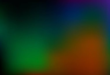 Dark Multicolor, Rainbow vector blurred bright background. Modern abstract illustration with gradient. Template for cell phones.