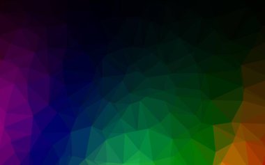 Koyu Çokrenkli, Gökkuşağı vektörü çokgen şablon.