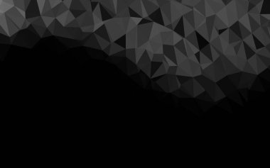 Koyu Gümüş, Gri vektör soyut çokgen düzeni.