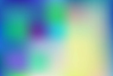 Light Blue, Green vector blurred bright background. Colorful abstract illustration with gradient. Elegant cover for a brand book.