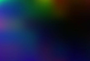 Dark Multicolor, Rainbow vector abstract template. Colorful illustration in blurry style with gradient. Elegant cover for a brand book.