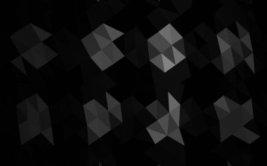 Koyu Gümüş, Gri vektör soyut mozaik arkaplan.