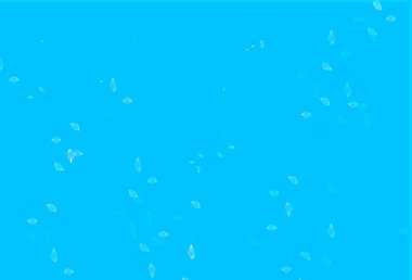 Light BLUE vector doodle template. Smart decorative design in natural style with leaves. The textured pattern for website.