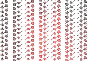 Light Red vector doodle background. An elegant bright illustration with leaves in Natural style. A new texture for your design.