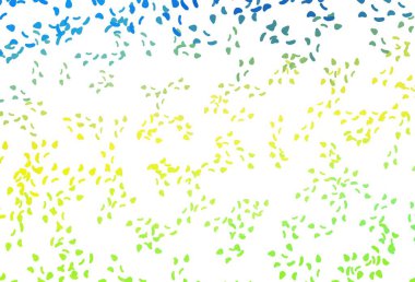 Light Blue, Yellow vector texture with random forms. Decorative design in abstract style with random forms. Elegant design for wallpapers.