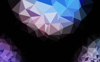 Açık Mavi, Kırmızı vektör soyut çokgen kapağı.