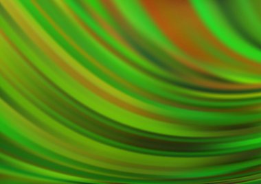 Bükülmüş kurdeleli Açık Yeşil vektör arkaplanı.