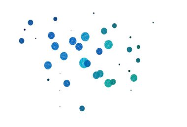 Açık mavi, küreli yeşil vektör deseni. Doğa tarzında renkli baloncuklu soyut illüstrasyon. Marka kitabın için tamamen yeni bir şablon.