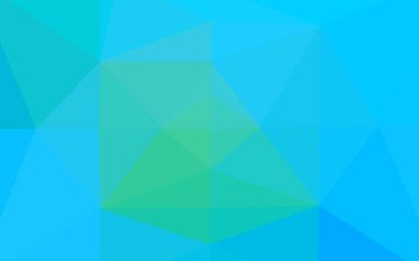 Açık Mavi, Yeşil vektör çokgen şablonu.