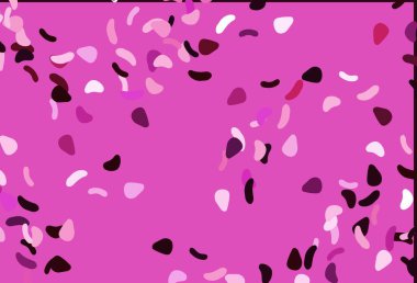 Soyut biçimlere sahip açık pembe vektör arkaplanı. Soyut gradyan şekilli basit renkli çizimler. Bir cep telefonu için arka plan.