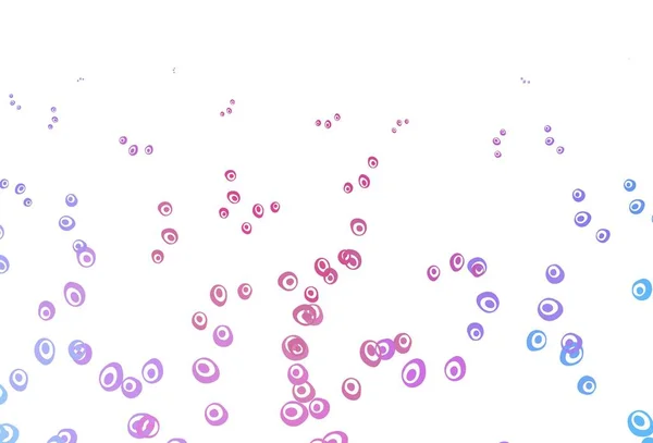 Ljusrosa Blå Vektor Layout Med Cirkelformer Suddig Dekorativ Design Abstrakt — Stock vektor