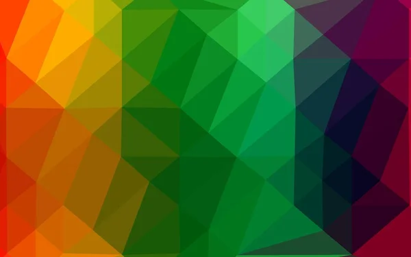 Multicolore Leggero Copertura Bassa Del Vettore Dell Arcobaleno Poli — Vettoriale Stock