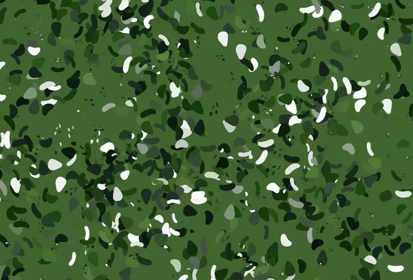 Ανοιχτό Πράσινο Διανυσματικό Μοτίβο Χαοτικά Σχήματα Εικονογράφηση Πολύχρωμα Σχήματα Κλίση — Διανυσματικό Αρχείο